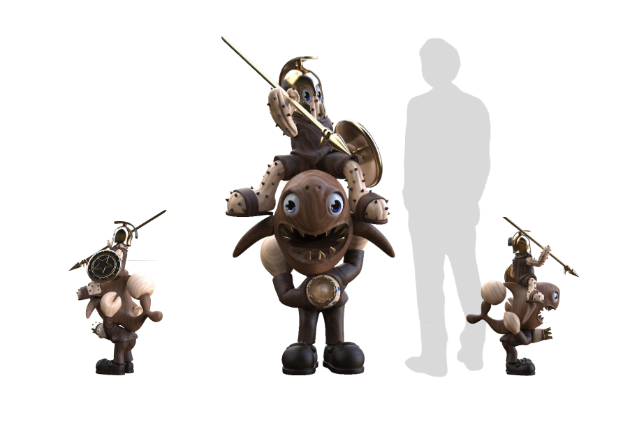 Philip Colbert Warrior of the Ocean Wooden Sculpture 菲利普·考爾伯特 海洋之神圖騰 龍蝦