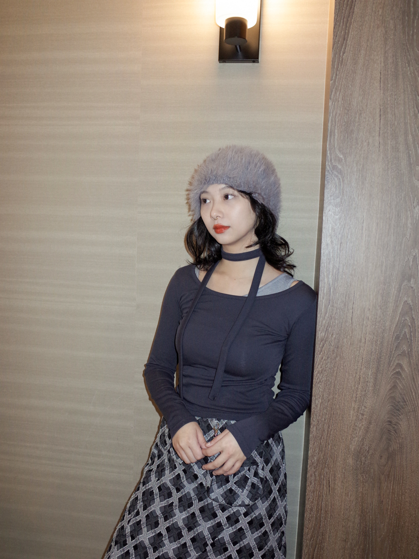 double layer T with scarf