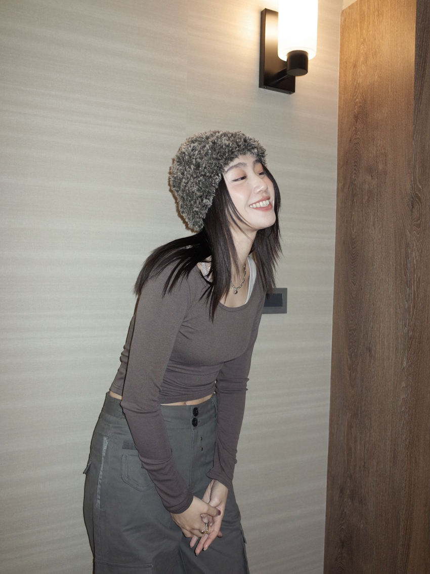 double layer T with scarf