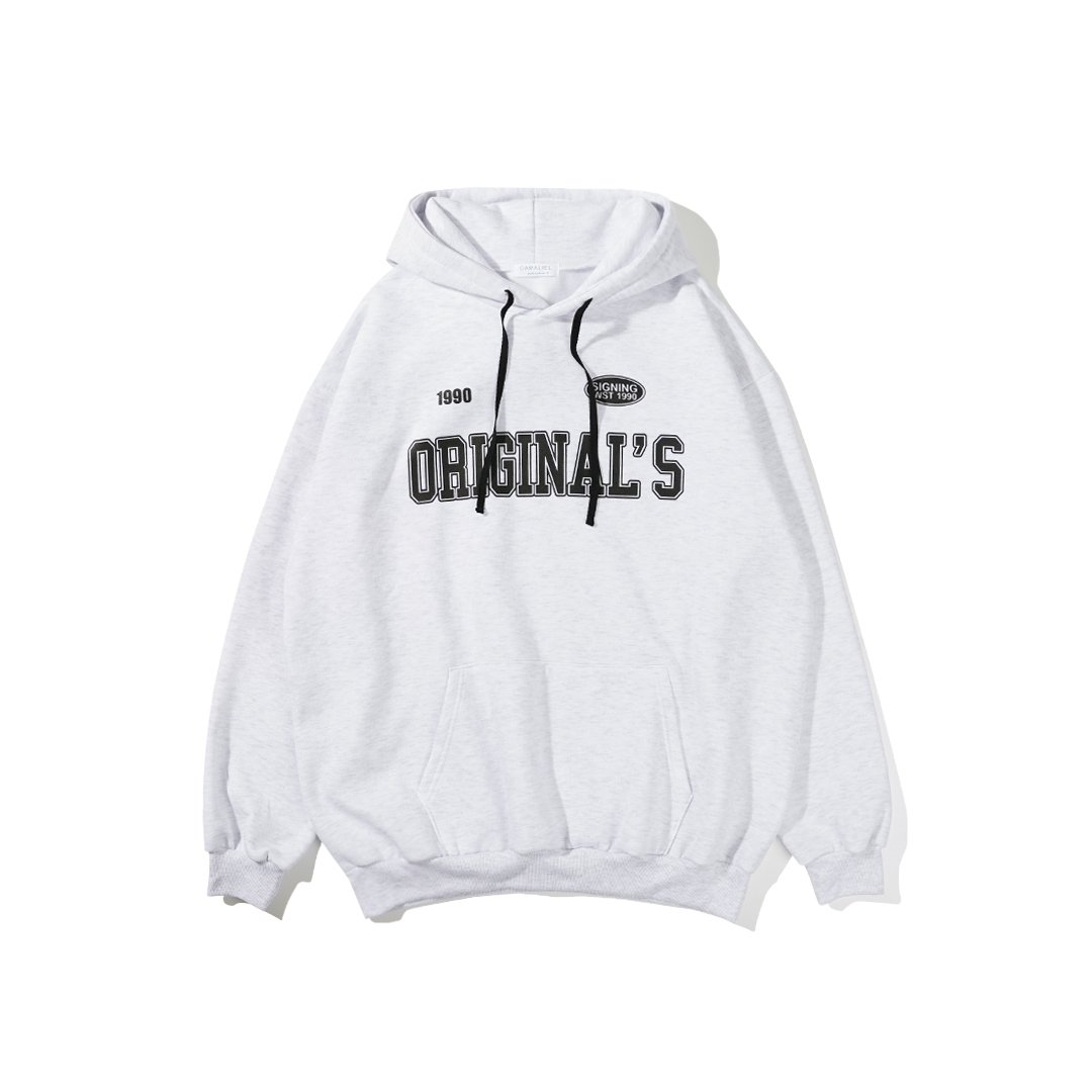 QIAO - ORIGINAL撞色編織繩 內刷毛連帽T