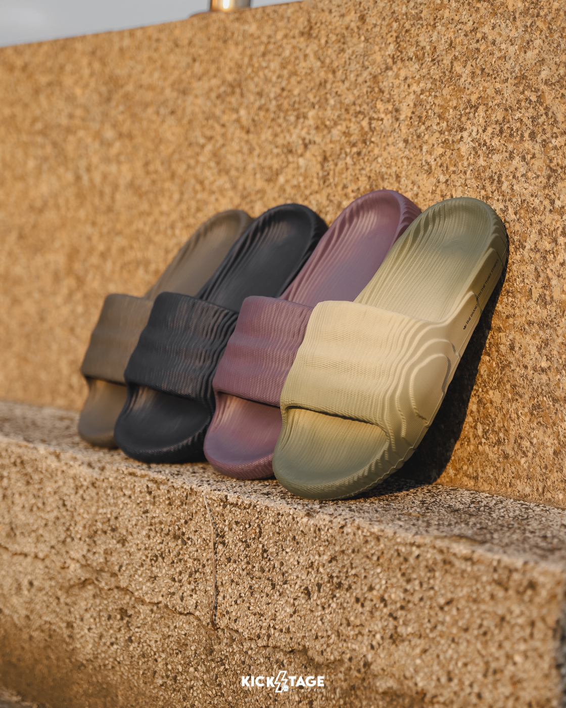 男女鞋 ADIDAS ADILETTE 22 鐵灰 紫 灰綠 深藍 波紋 運動 防水拖鞋【HP6522】yeezy平民版 ADWP