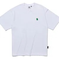 [S] DYSFUNCT CANDY BEAR PATCH T-SHIRT,WHITE/GREEN, T-CANDYPATCH WG (SDY86)