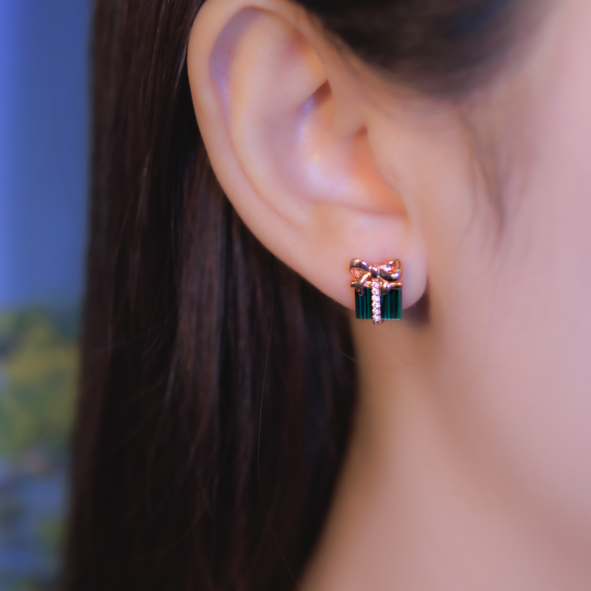 | 925純銀・玫瑰金 | 用心的禮物耳環 | EA0725 |