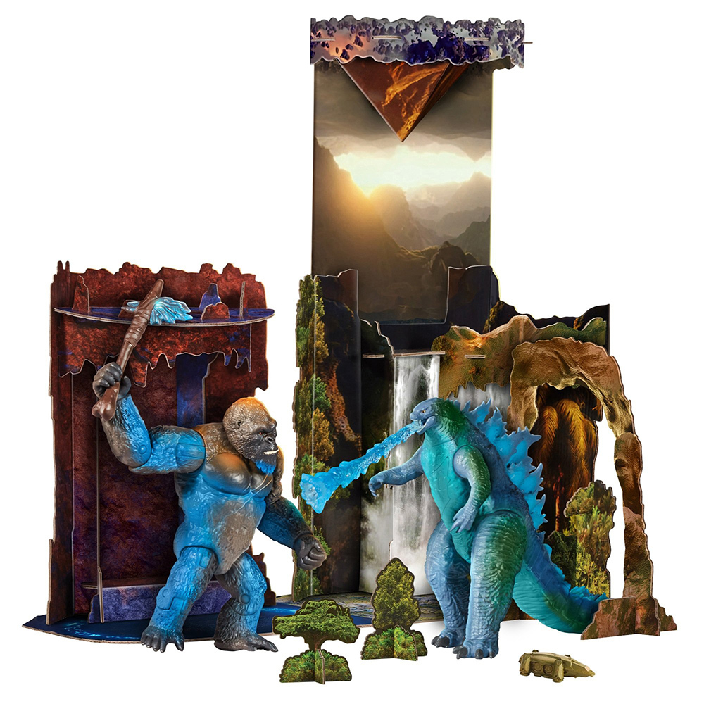 哥吉拉大戰金剛2-6吋2入空心地球場景組