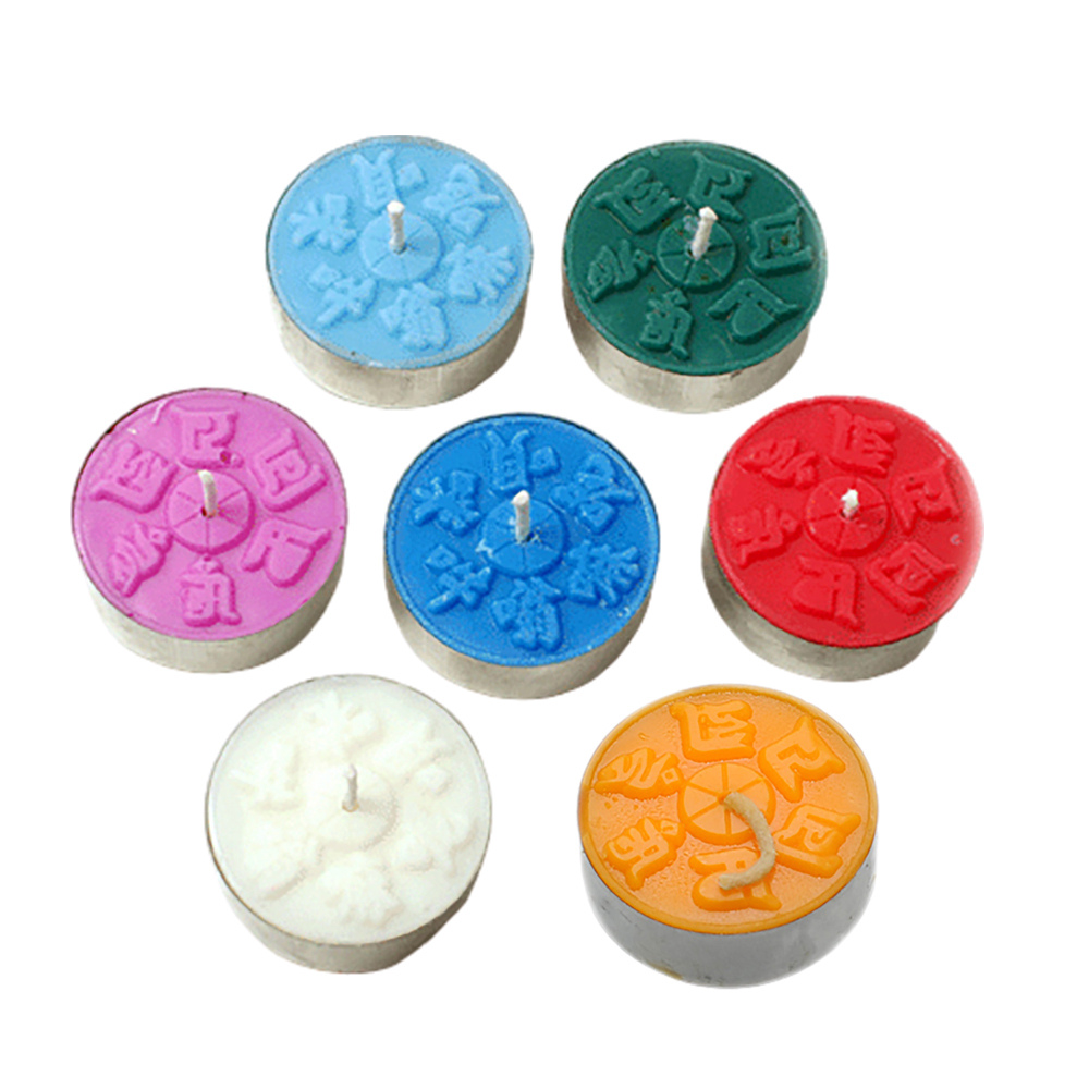 六字真言甘露酥油粒{鐵盒}七色2組【十方】153253