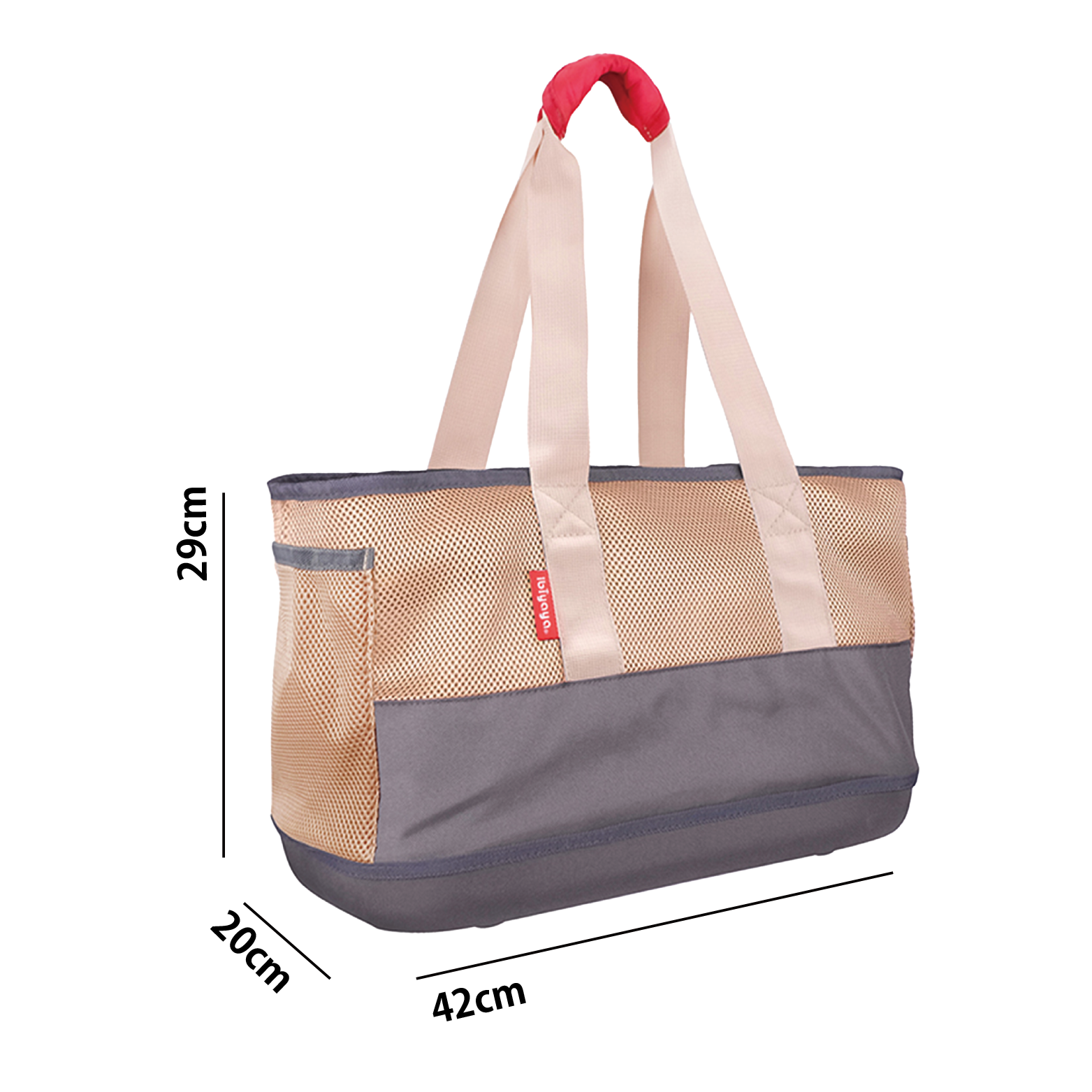 Ibiyaya新款寵物童話托特包-卡其灰