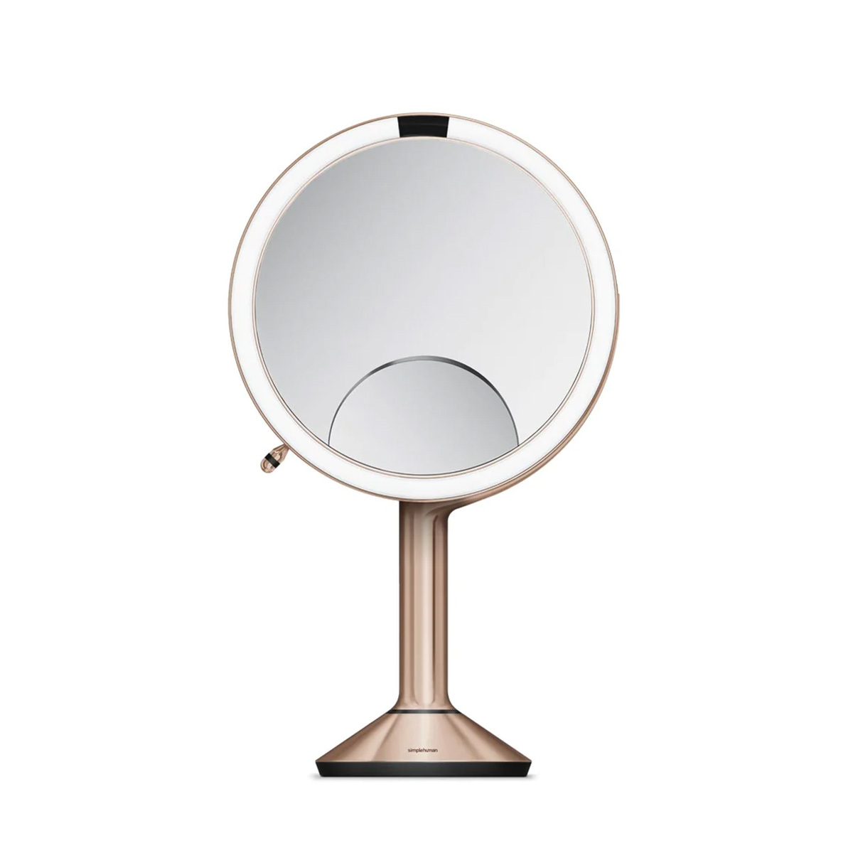 美國品牌SIMPLEHUMAN 8" 三合一自動感應座檯鏡 (1x, 5x, 10x) 玫瑰金【香港行貨】-ST3034