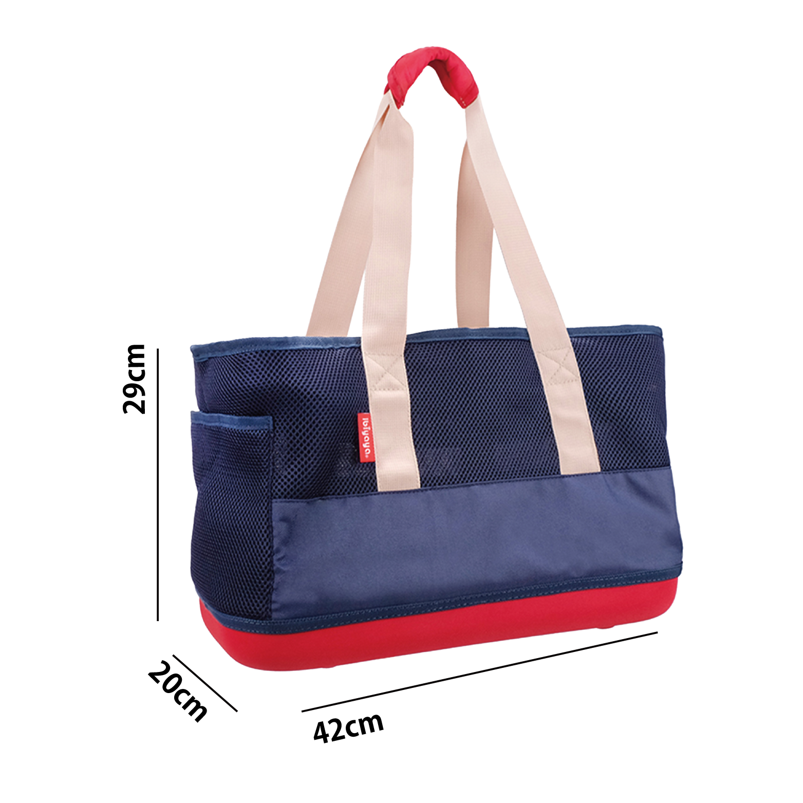 Ibiyaya新款寵物童話托特包-海軍藍