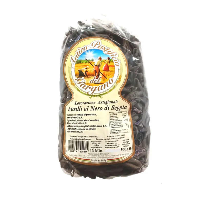 意大利 Fusilli Al Nero di Seppia 特色意粉 Italy Fusilli Al Nero di Seppia Featured Pasta 500克/包