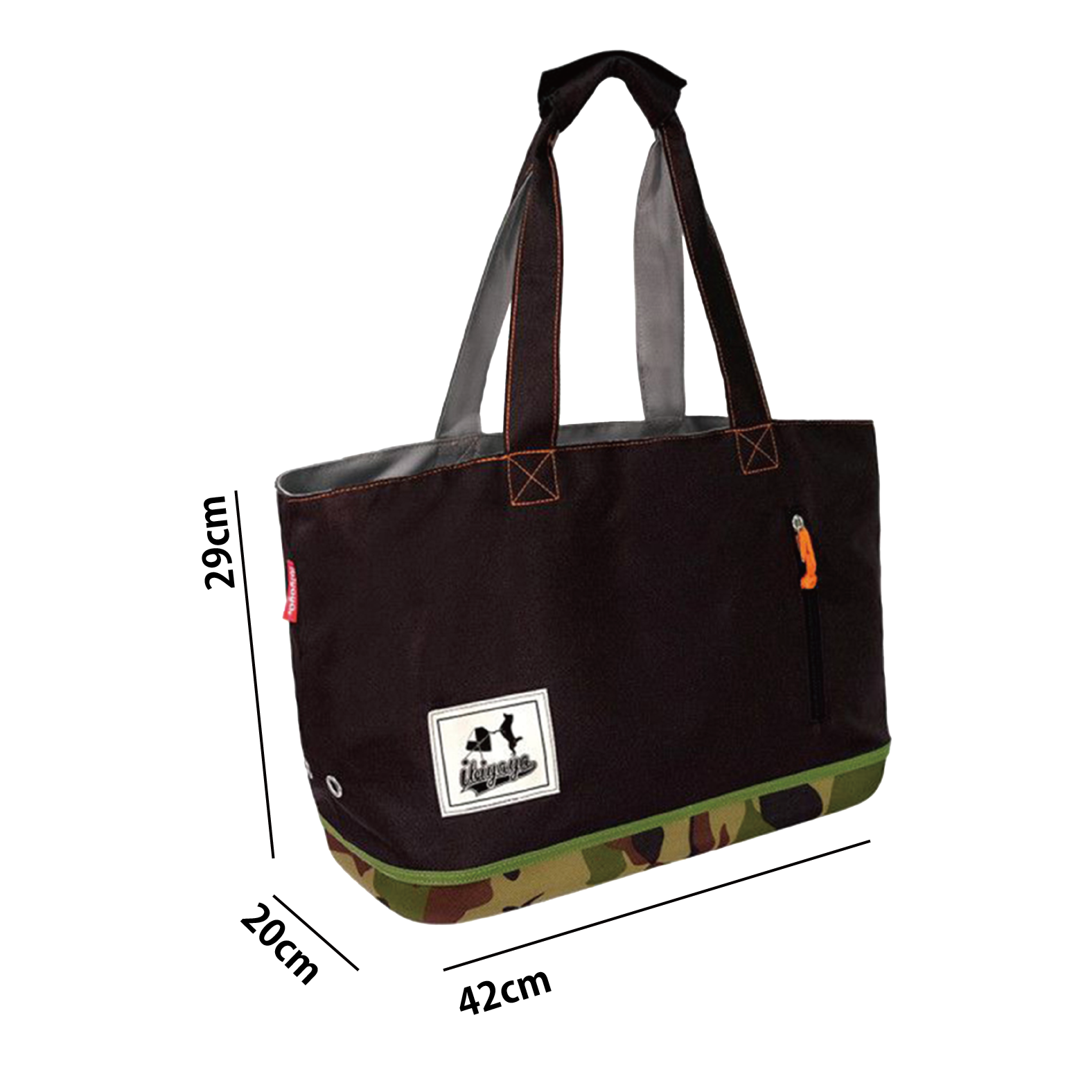 Ibiyaya|寵物托特包(迷彩黑)