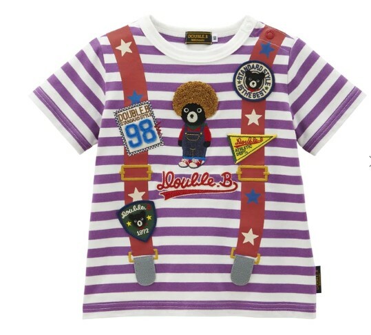 DB非洲熊背帶圖案短袖T卹