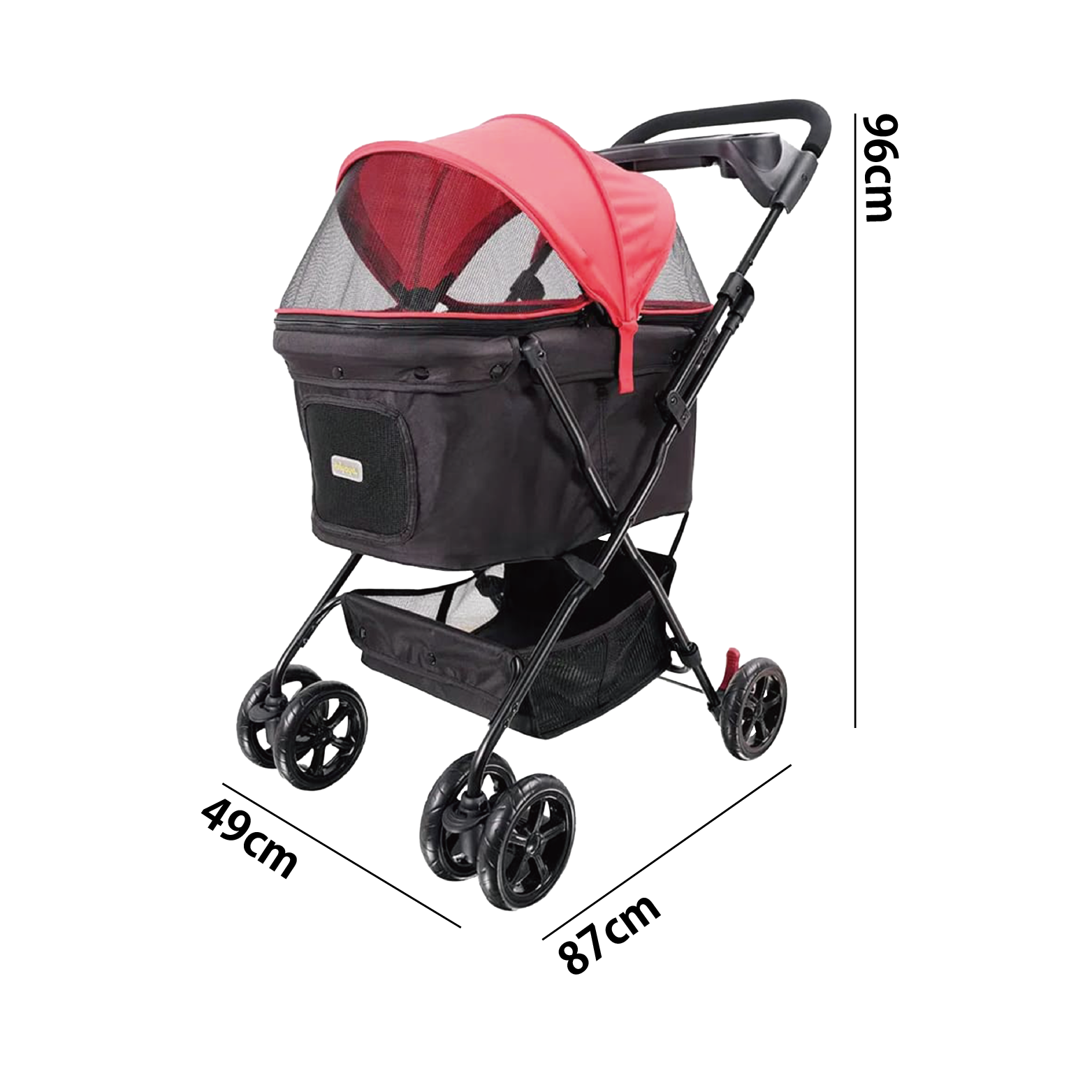 Ibiyaya|小資國民寵物推車(胭脂粉)