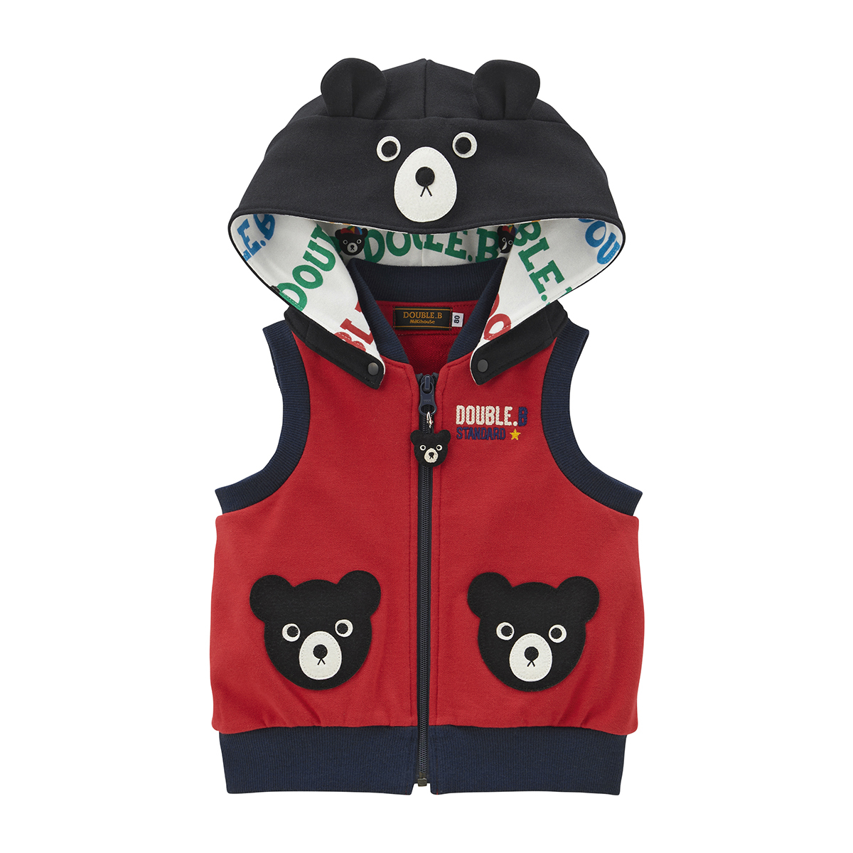 DB黑熊立體帽背心