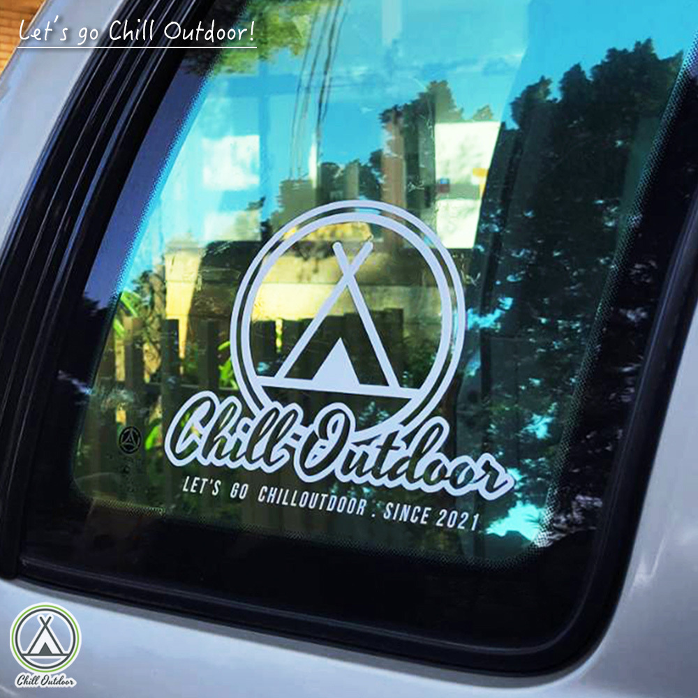 Chill Outdoor 品牌防水車貼 16x20(cm)