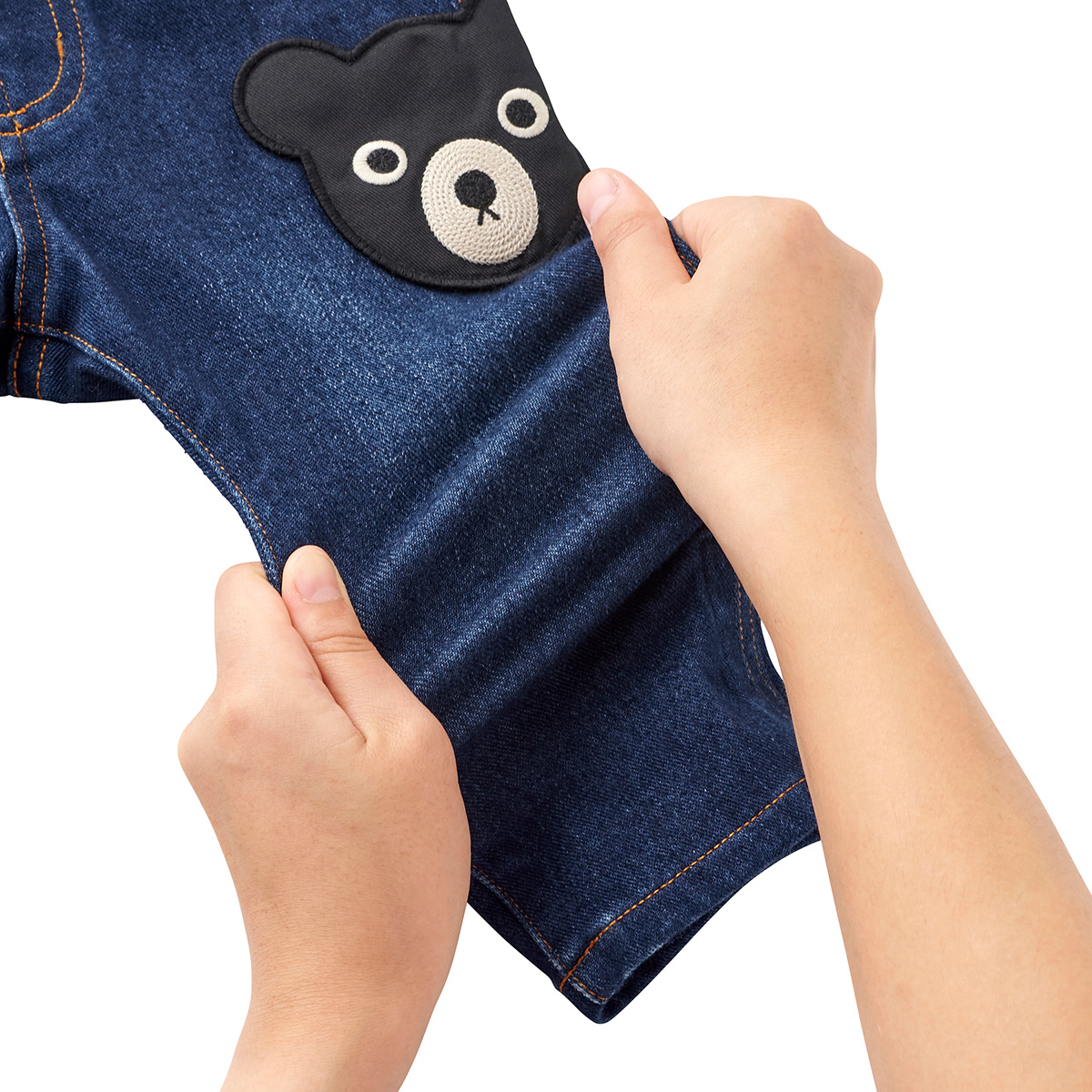 DB黑熊補丁牛仔褲