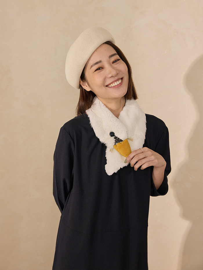 街角咖啡館七分袖美領洋裝-晚夜