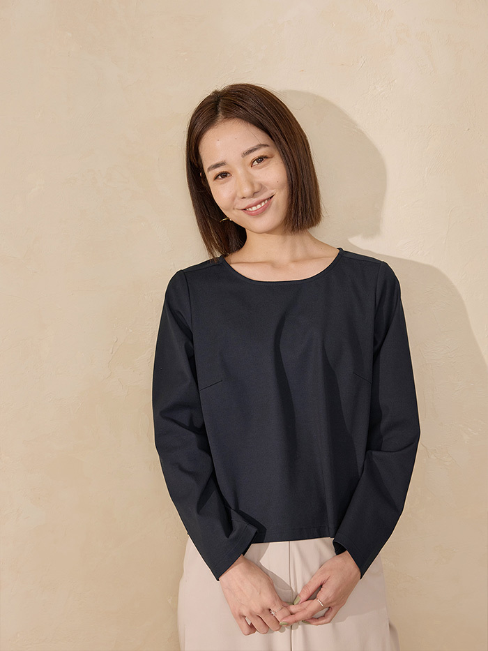 Loop長袖胸折上衣-夜之語