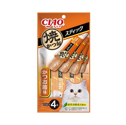 CIAO 果凍片 - 燒鰹魚+鰹魚果 (15gx4支)【$100 X 7 包】【可混合其他口味】