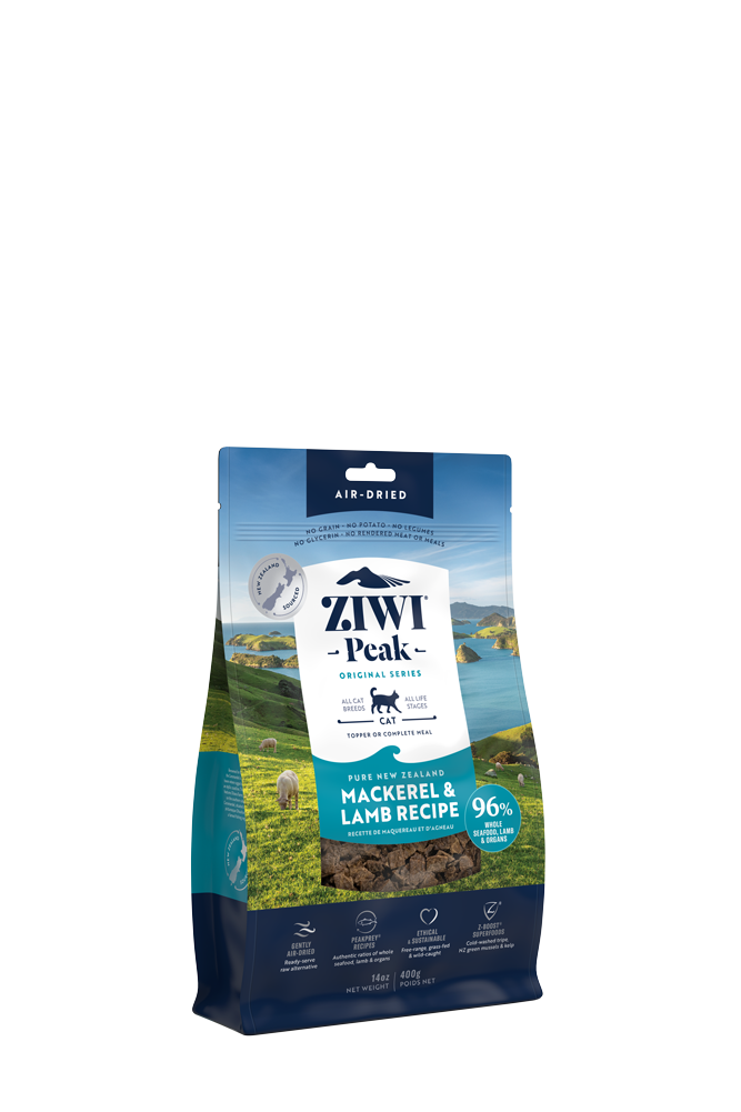 ZiwiPeak - 風乾貓糧系列 – 鯖魚及羊肉配方(400g/ 1kg)