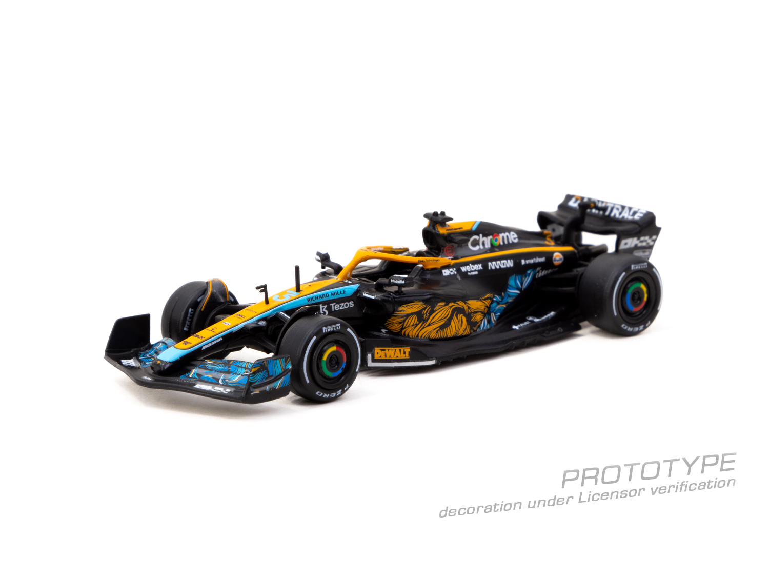 Tarmac Works GLOBAL64 麥拿倫F1 車隊 McLaren MCL36 阿布達比大獎賽 2022 - Daniel Ricciardo