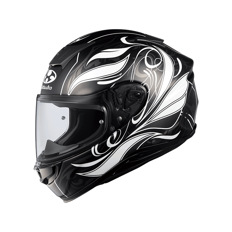 OGK AEROBLADE 6 空刀六 彩繪 ELFI 消光黑/白 全罩