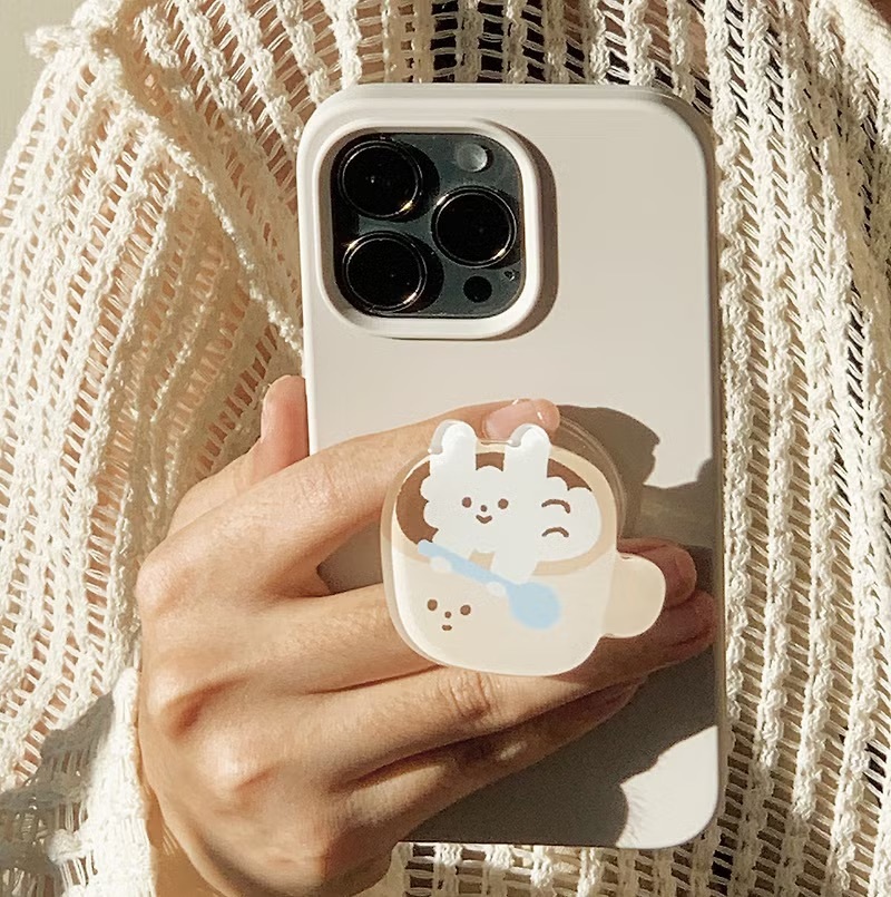 右手超人｜絕版｜手機氣囊之架｜咖啡