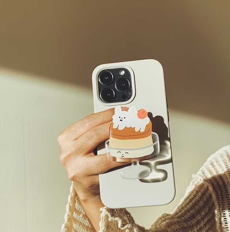 右手超人｜絕版｜手機氣囊之架｜布丁