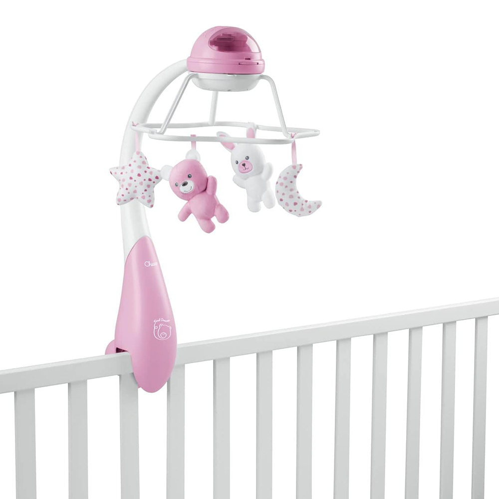 二合一彩虹投射旋轉床頭音樂鈴