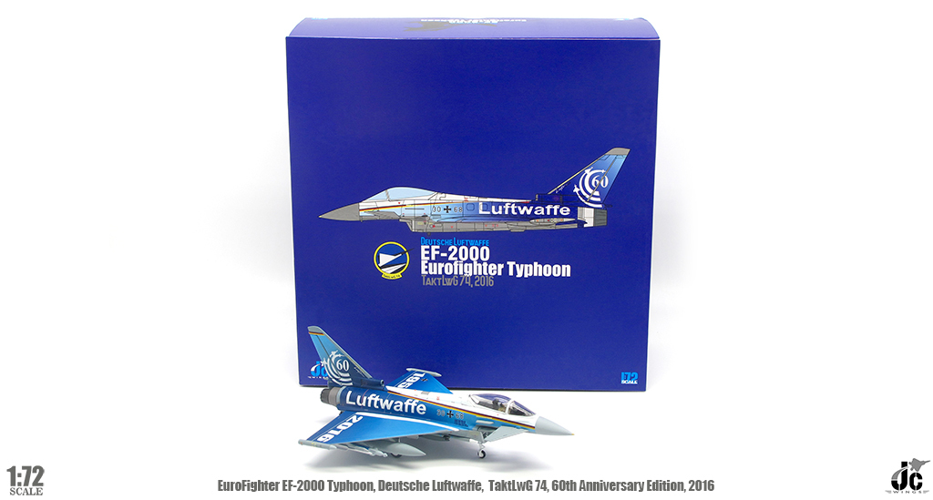 1/72 德國聯邦國防軍空軍 EF-2000 颱風 第74戰術聯隊 60週年紀念版 2016