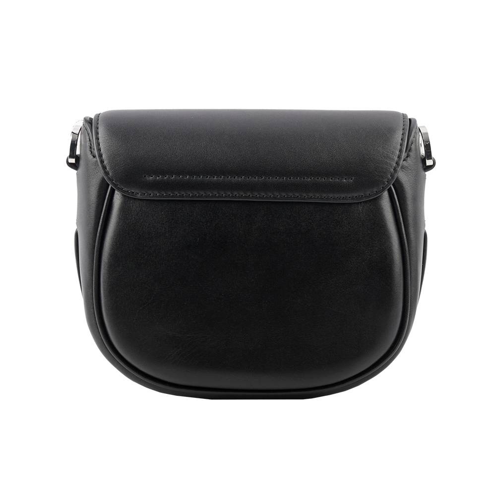 【MARC JACOBS】THE MESSENGER 小款翻蓋馬鞍斜背包(黑色) 2S3HMS003H03 001