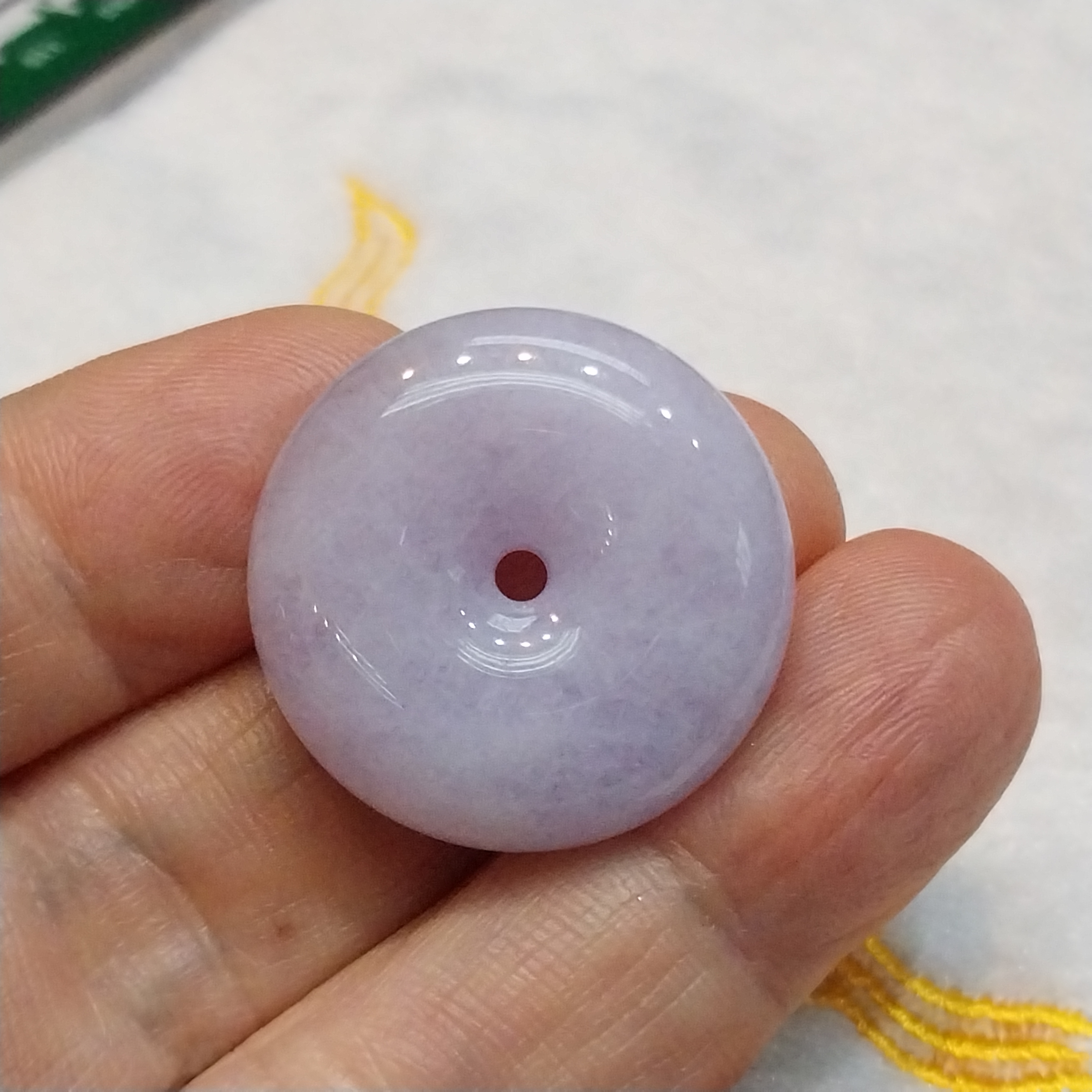 J2211 冰粉紫平安扣 (26mm直徑)