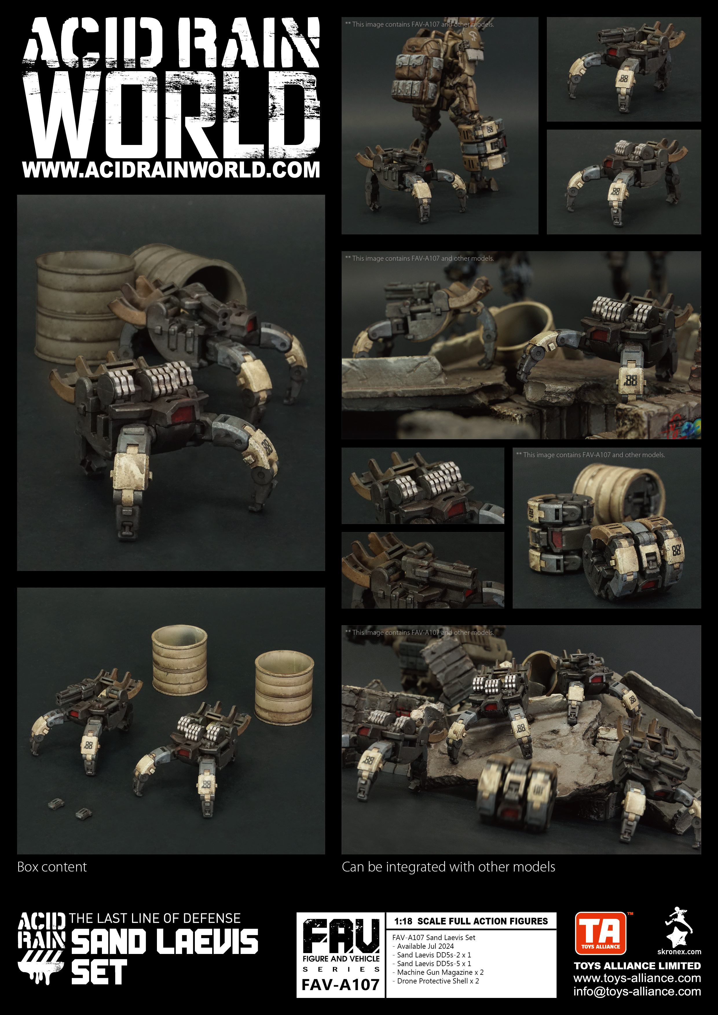Toys Alliance Acid Rain FAV-A107 沙地鼠婦套裝