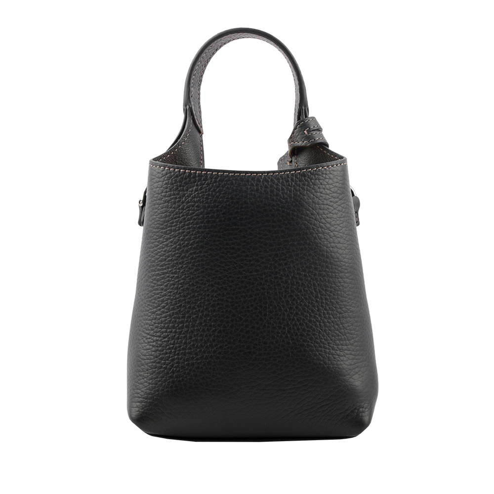 【TOD'S】 T Logo 超小號手提/斜背二用皮革手機包(黑色) XBWAPAT9000QRIB999