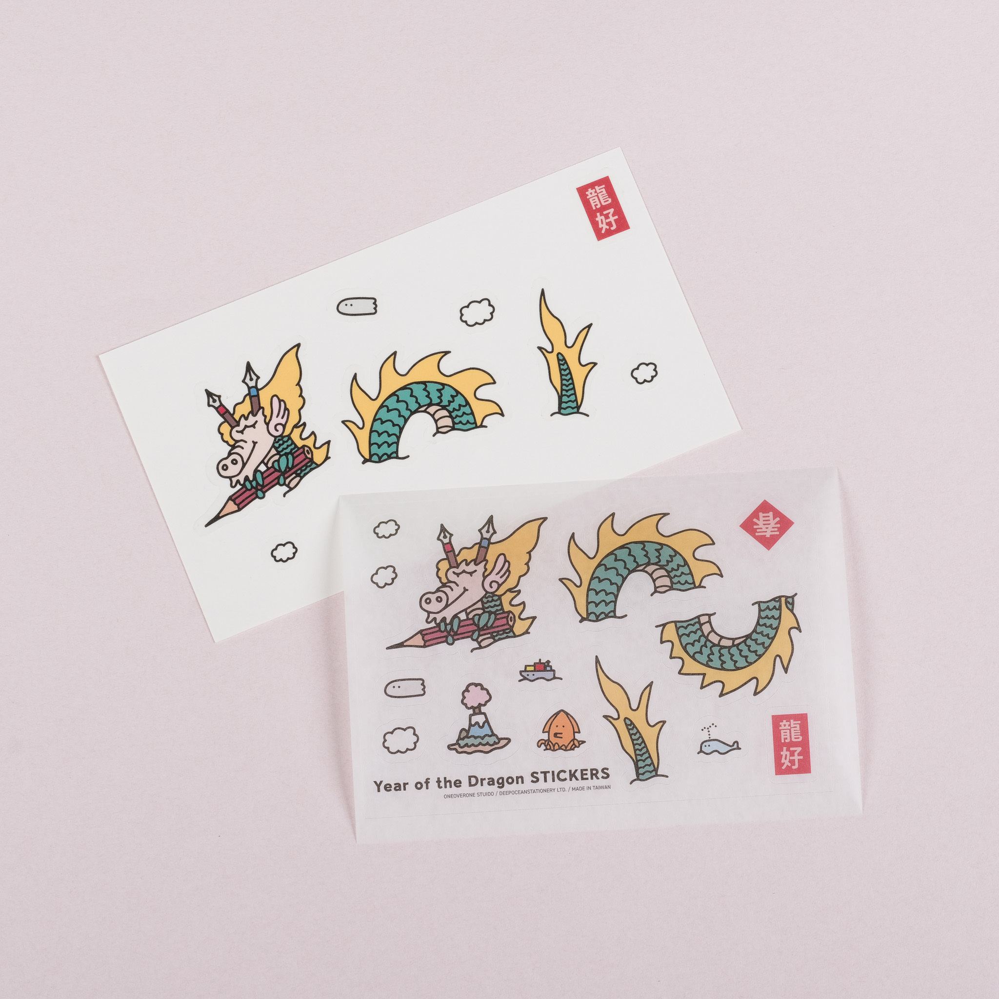 The Year of the Dragon Washi Stickers /oneoverone studio/TAIWAN