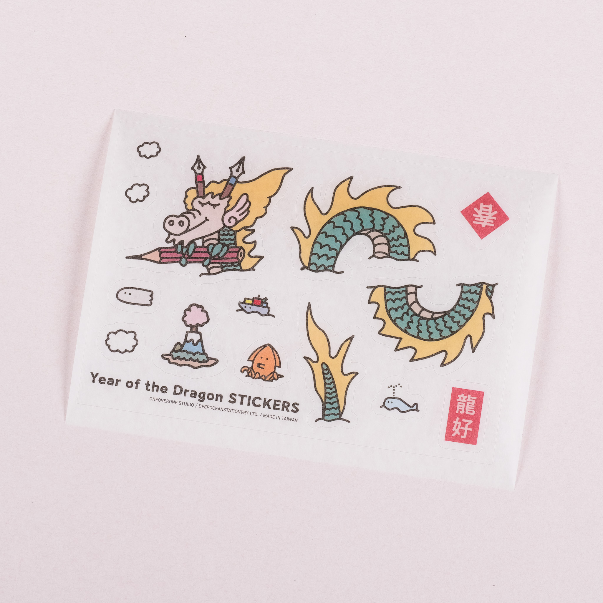 The Year of the Dragon Washi Stickers /oneoverone studio/TAIWAN