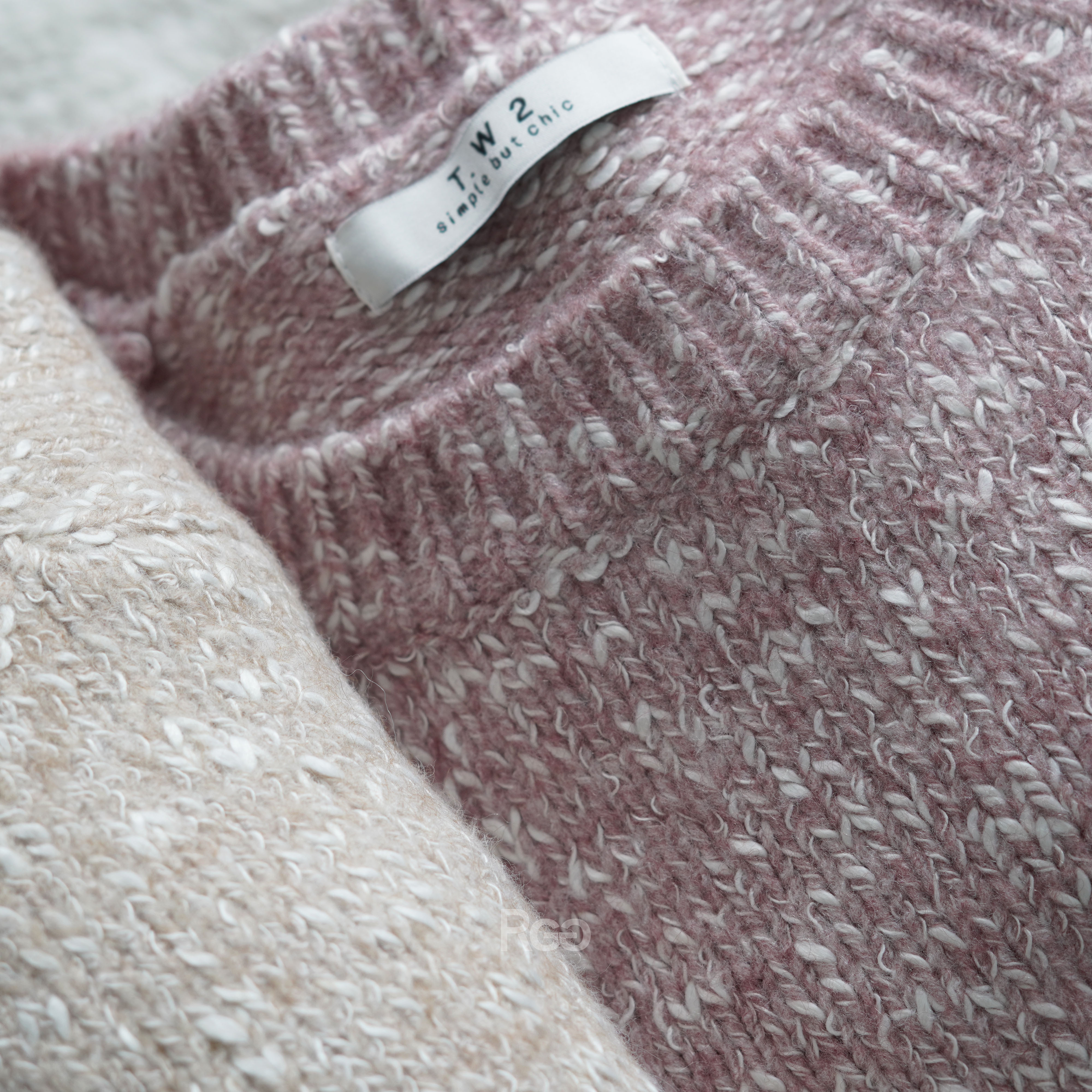 #8893 羊毛混色針織軟毛衣材質細節照