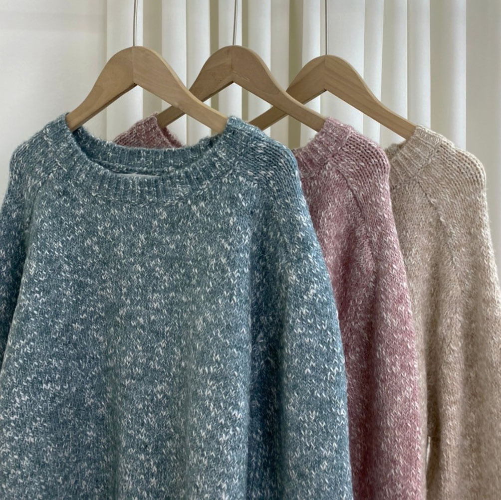 #8893 羊毛混色針織軟毛衣商品照