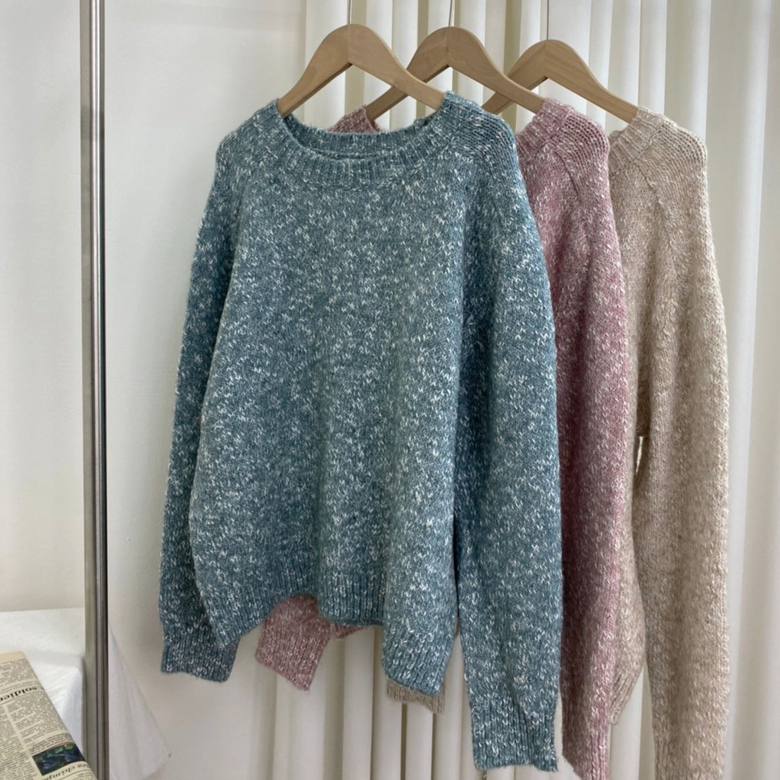 #8893 羊毛混色針織軟毛衣商品照