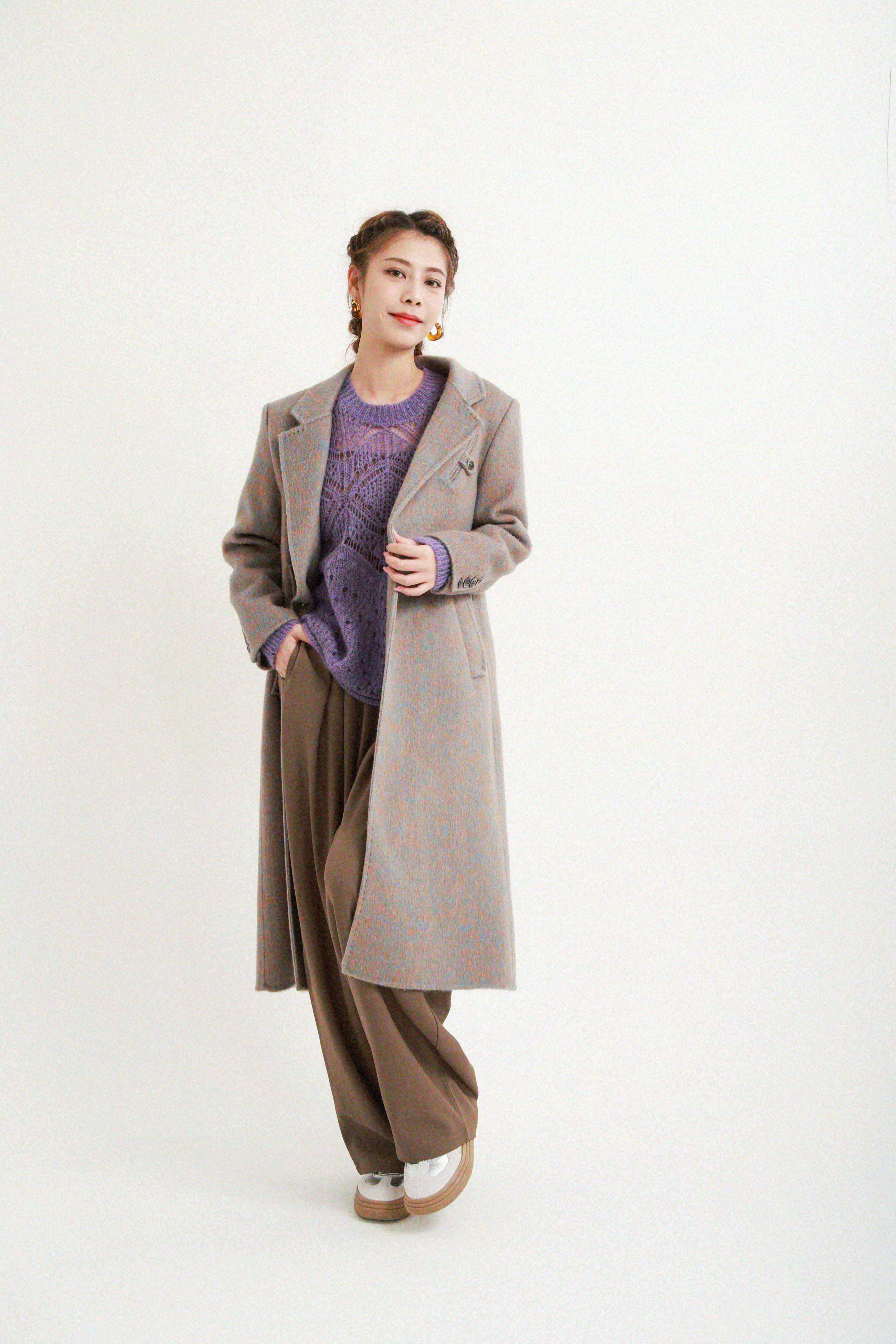 通花zig zag紋morhair冷衫（現貨款式）