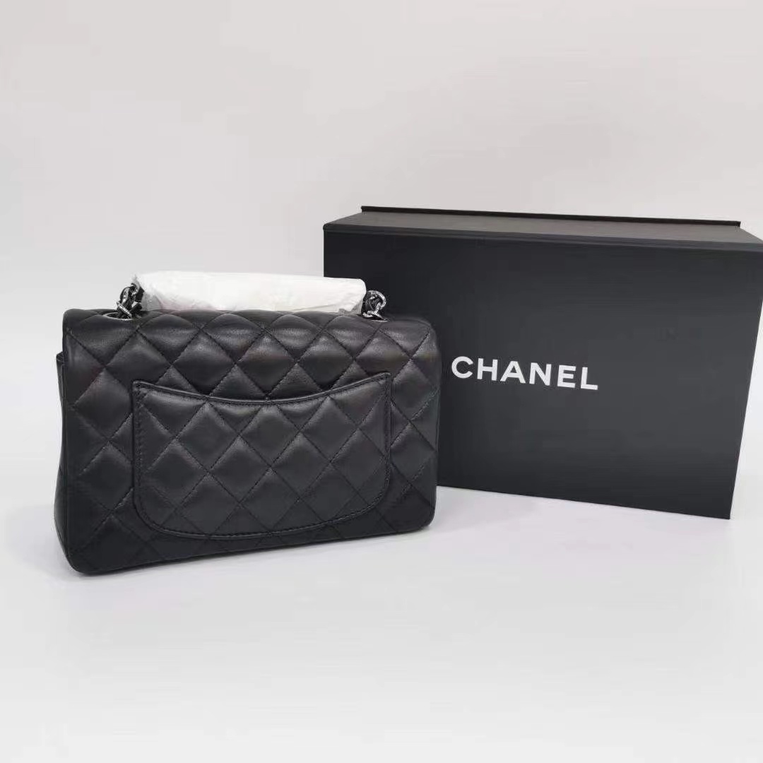 Chanel 20cm cf 黑銀 -M