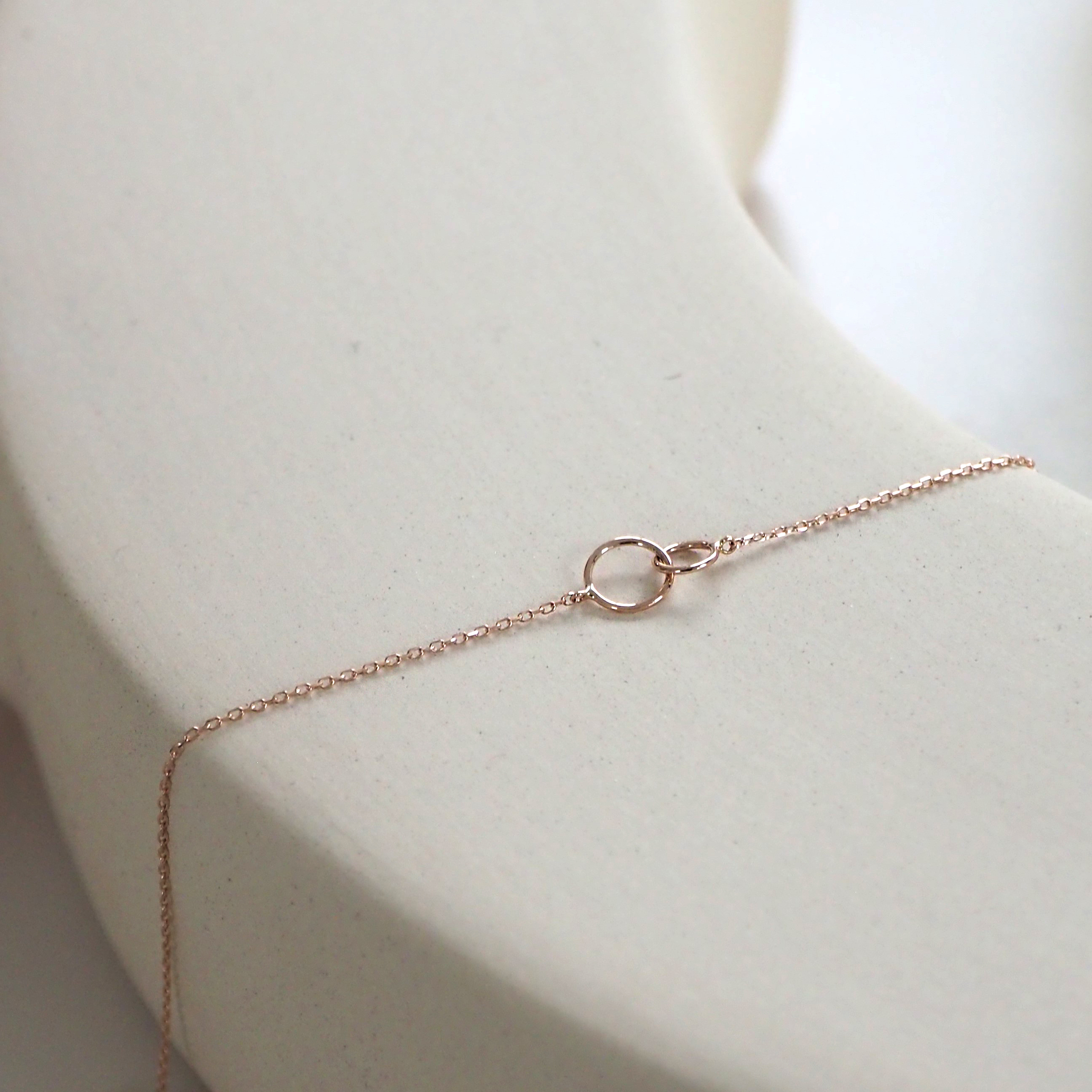 14k雙環圈圈手鍊