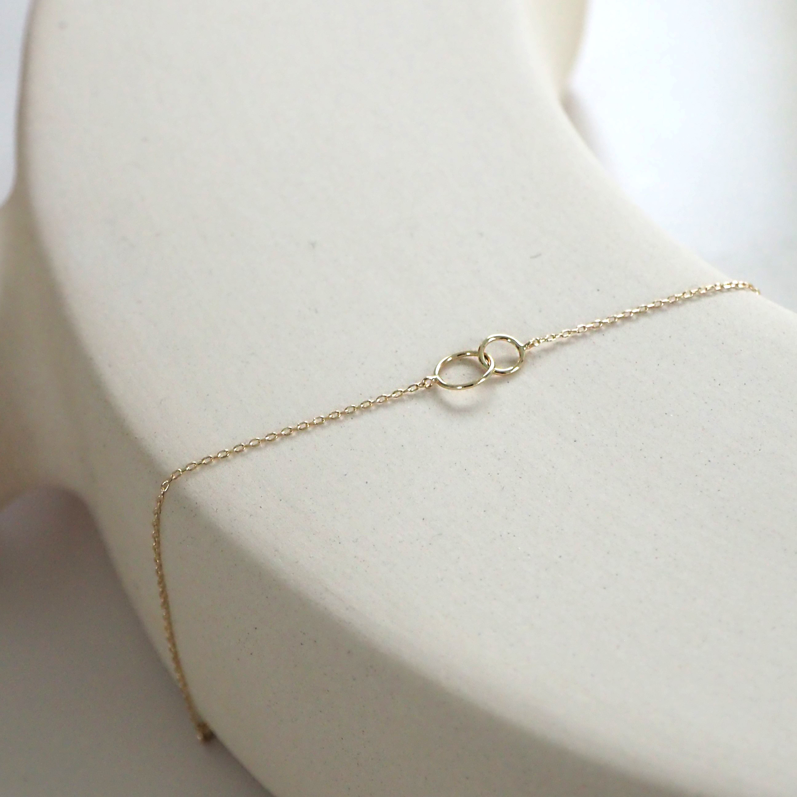 14k雙環圈圈手鍊