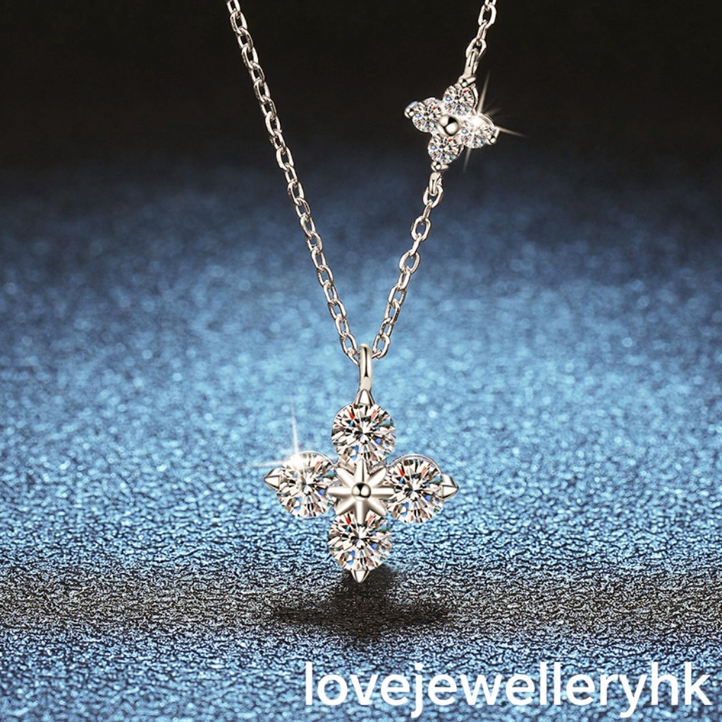 莫桑鑽四葉草吊咀     P1.2C004