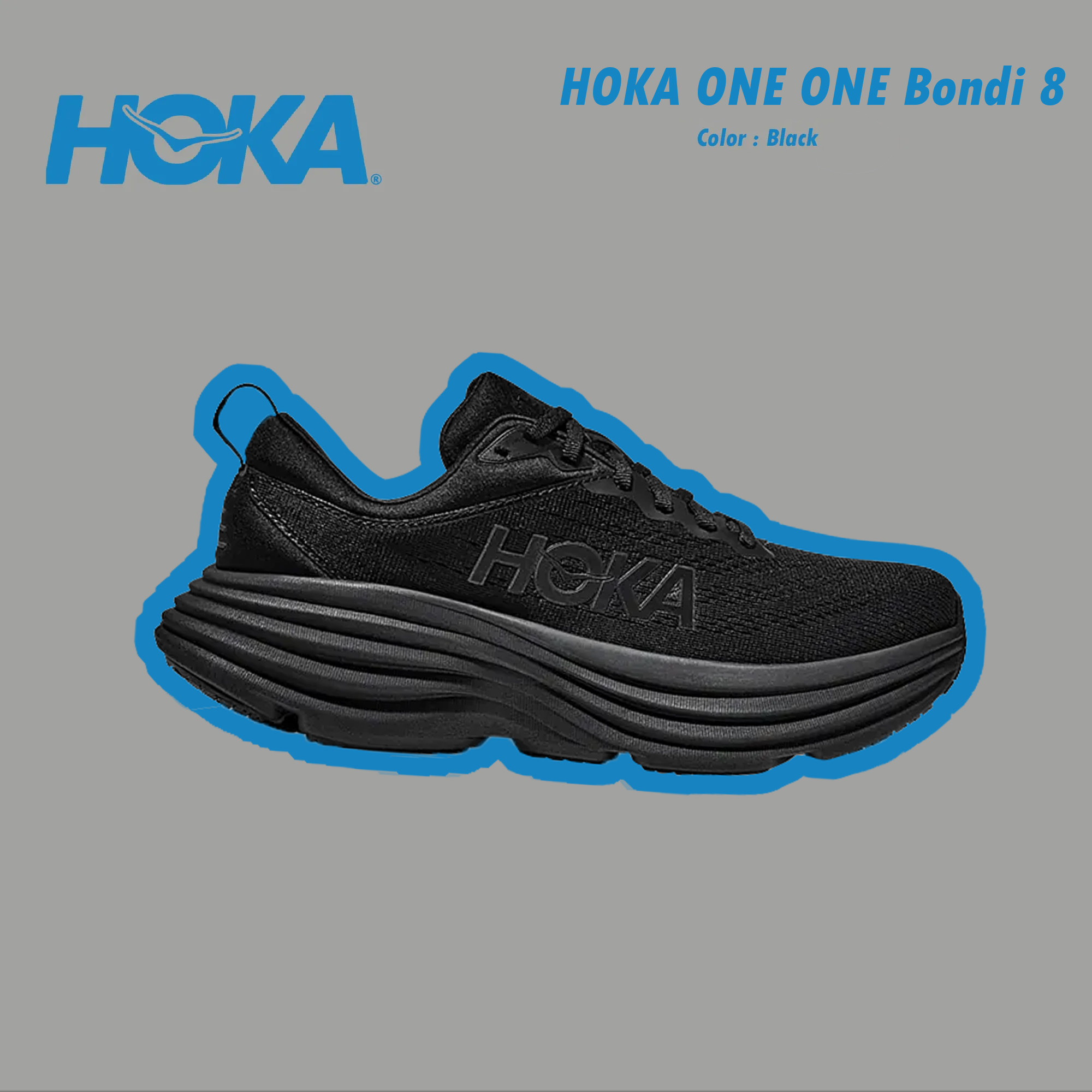 HOKA ONE ONE Bondi 8 / Black