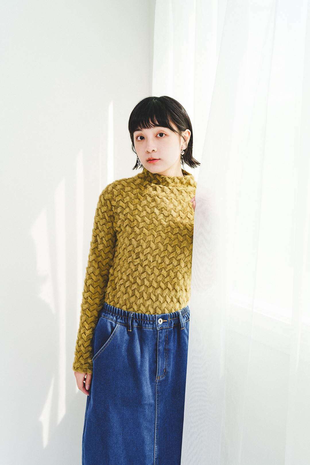 (限量)西西里漫花！菱形波浪紋上衣(三色-柳苗)