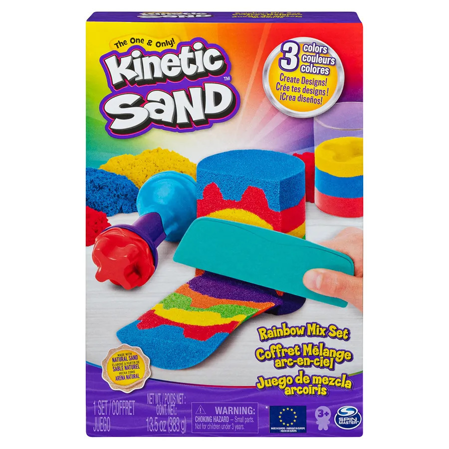 《 Kinetic Sand 》  魔法動力沙-沙彩虹遊戲組