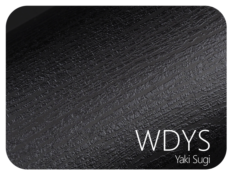 LIFE+GUARD WDYS Yaki Sugi LIFE+GUARD WABU Wave Blue vinyl skin sample for 3C protective wraps