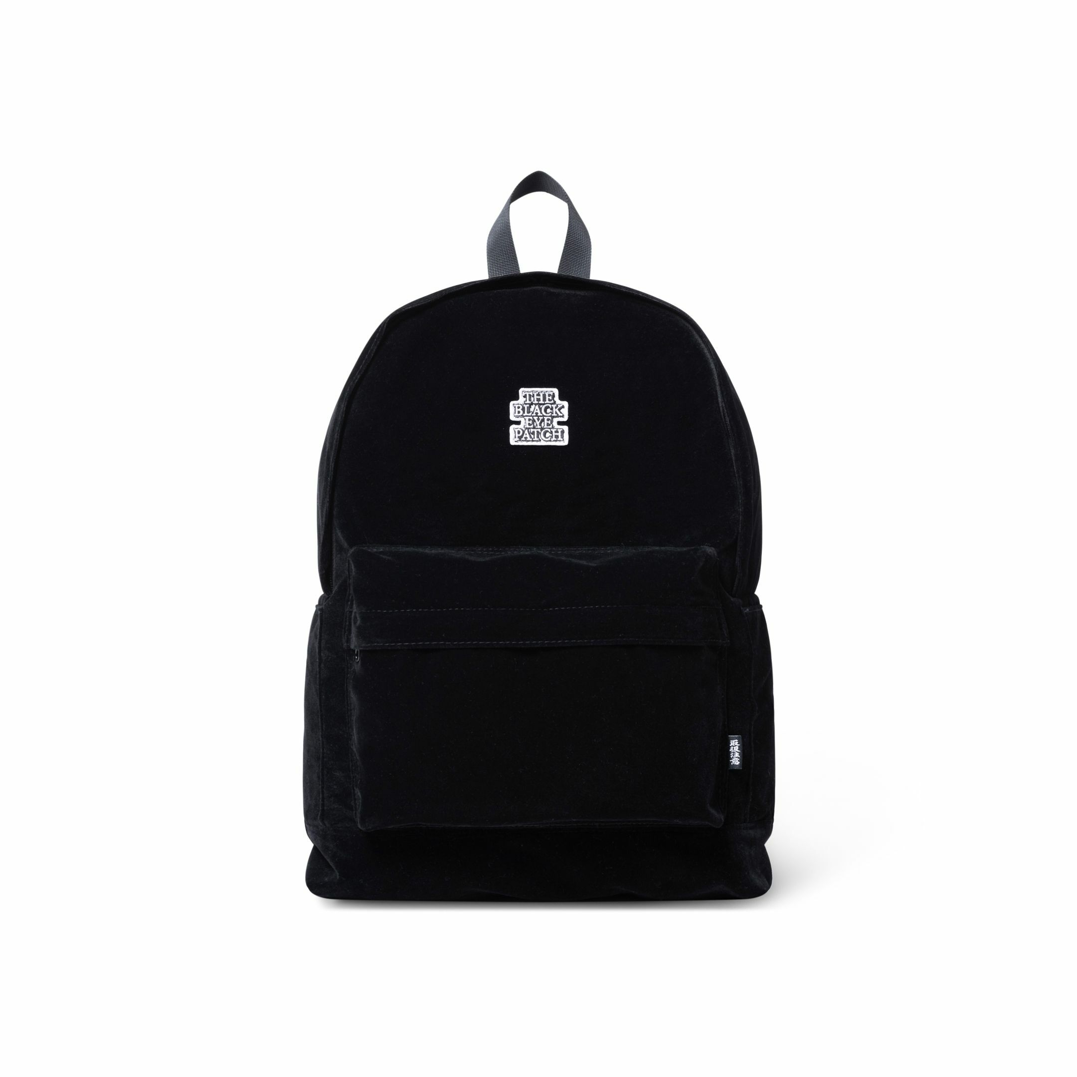 BLACKEYEPATCH OG LABEL VELOUR BACKPACK BLACK