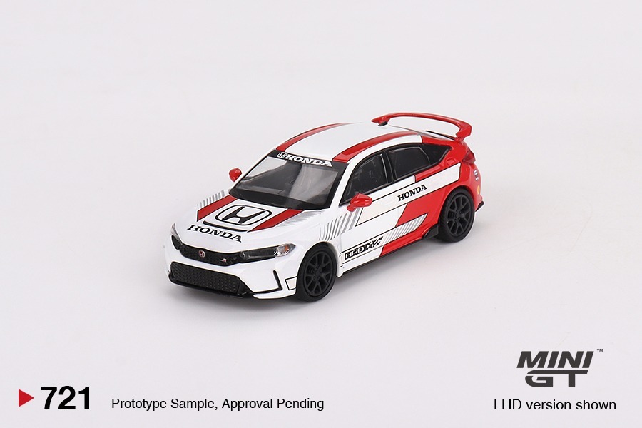 MINI GT 1/64 本田 Honda Civic Type R #2 2023 Pace Car White 左軚