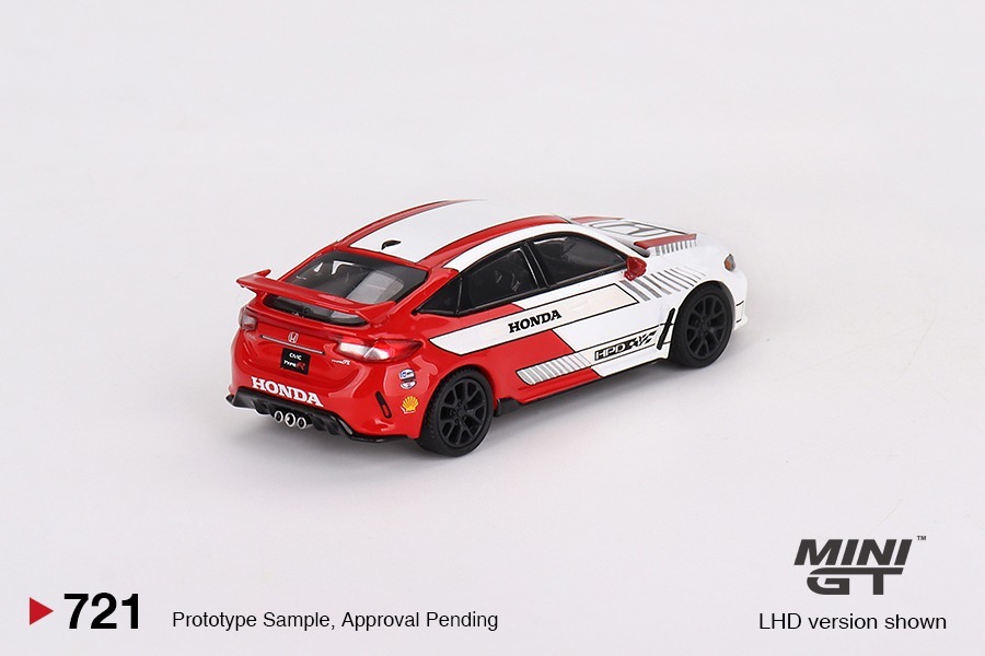 MINI GT 1/64 本田 Honda Civic Type R #2 2023 Pace Car White 左軚